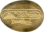 Space Mountain 35th Anniversary pressed token back stamp