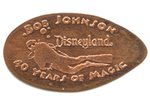 Happy Holidays Disneyland pressed nickel 2010 stampback