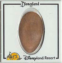 CM0018 JACK STEINER elongated coin reverse in a specially decaled Disneyland 2 x 2 elongated coin holder.