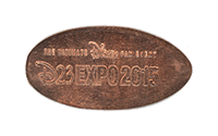 D23 EXPO Pressed Penny Coin reverse