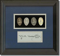 Bill Hogarth coin set with signature card