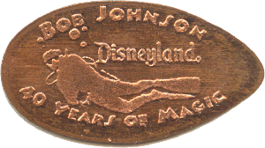 Bob Johnson Disneyland Diver pressed penny