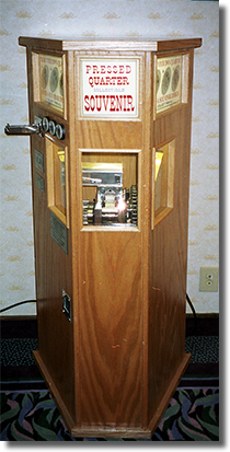 2001 Disneyana DR0046-48 quarter press machine Image courtesy of the Wooten Family.