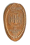 CA0054 Retired DISNEY'S CALIFORNIA ADVENTURE Tower of Terror HTH stretched penny. 