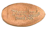 CA0062r Donald Duck pressed penny reverse. 