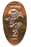 CA0062 Retired Spaceman Donald Duck pressed penny.