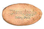 CA0064r Daisy Duck pressed penny stampback.