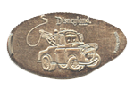 CA0091 Retired Mater Disney California Adventure 10th Anniversary pressed dime elongated coin image.
