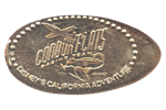 CA0095 Retired CONDOR FLATS RACING TEAM logo Disney California Adventure 10th Anniversary pressed dime.