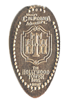 CA0099 Retired Tower of Terror HTH Disney California Adventure 10th Anniversary pressed dime.
