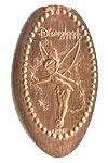 CA0108 Retired Classic Tinker Bell Disney California Adventure 10th Anniversary pressed penny.