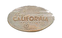 CA0114r DISNEY CALIFORNIA ADVENTURE pressed nickel stampback.