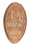 CA0123 Retired ANIMATION pressed penny.