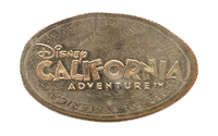CA0138-0140r Retired Disney California Adventure™ pressed quarter stampback.