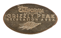 CA0150-152r Disney California Adventure™ Grizzly Peak Recreation Area pressed quarter reverse. 