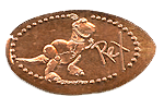 CA0182a Rex pressed penny.