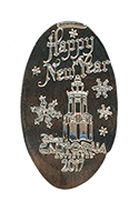 CA0222 Carthay Circle Happy New Year 2017 Holiday Pressed Nickel
