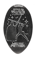CA0234 STAR WARS -Luke, I am your father- pressed quarter.