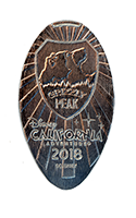 CA0247 2018 Grizzly Peak, DISNEY CALIFORNIA ADVENTURE™ pressed nickel.