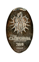 CA0260 Pie-eyed Minnie Mouse DISNEY CALIFORNIA ADVENTURE™ 2019 pressed nickel. 