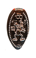 CA0288 Vending Style Penny Press Machine Disney 100 Years of Wonder Classic Goofy vertical elongated pressed coin image. 