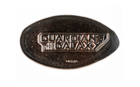Reverse for Collectors' Warehouse CA0302-309 pressed coins. Guardians of the Galaxy Pressed Pennies Groot, Star-Lord, Mantis, Drax, Rocket Raccoon, Nebula, Gamora, Cosmo. 1-16-2024 