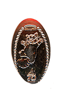 CA0330 Vending Style Penny Press Machine Meilin "Mei" Lee aka Mei Mei the Red Panda, 70th Anniversary Logo, vertical Disneyland Resort 70th Anniversary pressed penny image.   Located just outside of Rushin' River Outfitters, Disney California Adventure, Disneyland Resort, USA. First reported onstage by May 21, 2025.  