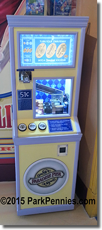 Paradise Pier Midway Pressed Penny Machine CA0204-206 on May 21, 2015