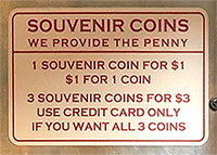 Pressed coin changes, our penny your $1.00