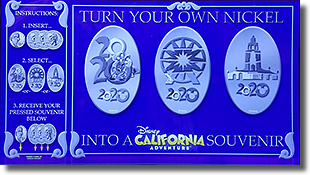 The 2020 Disney California Adventure 
Annual Pressed Nickel Marquee Sign 1-31-20.