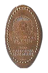 CA0015 Retired HOLLYWOOD PICTURES BACKLOT pressed penny. 
