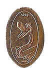 CA0040 Retired 2002 Kaa Villain stretched penny. 