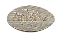 CA0070r DISNEY CALIFORNIA ADVENTURE pressed nickel stampback. 