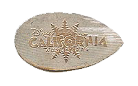 CA0188r DISNEY CALIFORNIA ADVENTURE pressed nickel stampback. 