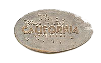 CA0190r DISNEY CALIFORNIA ADVENTURE pressed nickel stampback. 