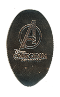 Marvel Avengers Logo pressed quarter backstamp 
