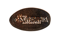 CA0282-284r DISNEY CALIFORNIA ADVENTURET pressed penny stampback.