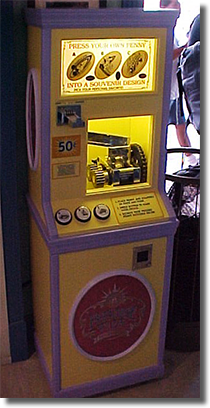 Paradise Pier Midway Shops Penny Press Machine CA0017, 18, 19, 31