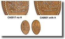 Detail comparison of the CA0017 and CA0031