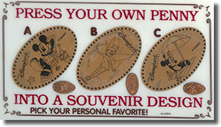 CA0050-52 Treasures in ParadiseGift Shop
Pressed Penny Machine Marquee