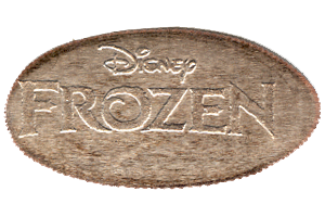 CA0195-197r Disney Frozen Pressed Dime Stampback. 