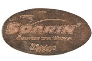 Soarin' Around The World Disney California Adventure pressed coin backstamp 