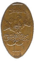 Mickey Toontown smashed penny