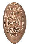 200,000,000th Guest Welcomed to Disneyland ®  park Disneyland Magical Milestones elongated pressed penny coin image