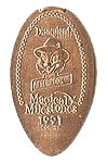 Disney Afternoon Avenue opens Disneyland Magical Milestones elongated pressed penny coin image