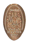 "it’s a small world" holiday opens (1997) Disneyland Magical Milestones elongated pressed penny coin image