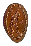 DL0036 Retired Peter Pan pressed penny.