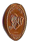 DL0051 Retired Flower pressed penny or elongated coin image. 
