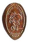 DL0055 Retired Pinocchio pressed penny or elongated coin image.