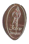 DL0064 Retired Jafar pressed penny or elongated coin image.